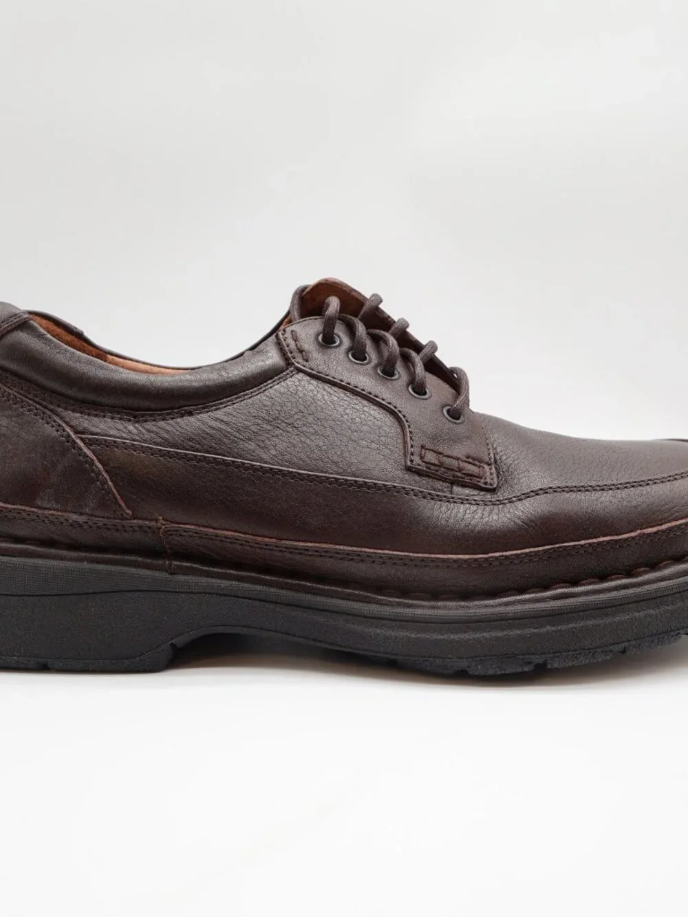 Hush Puppies Summit 14191 Mens 9 Brown Leather Casual Oxford Shoes NOS